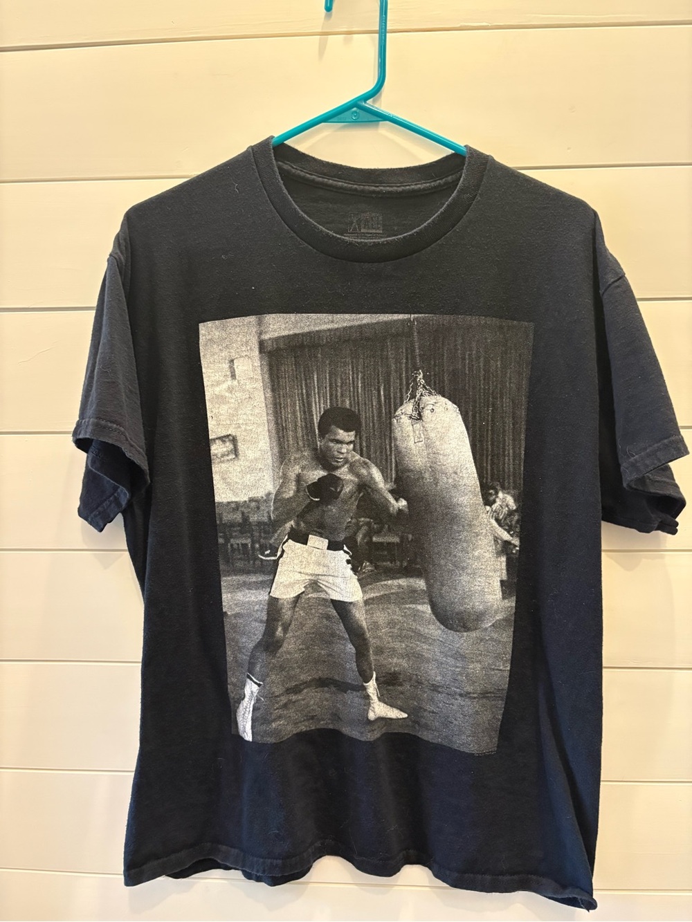 Mohammad Ali Boxing Training Graphic Black Short-Sleeve Tee
